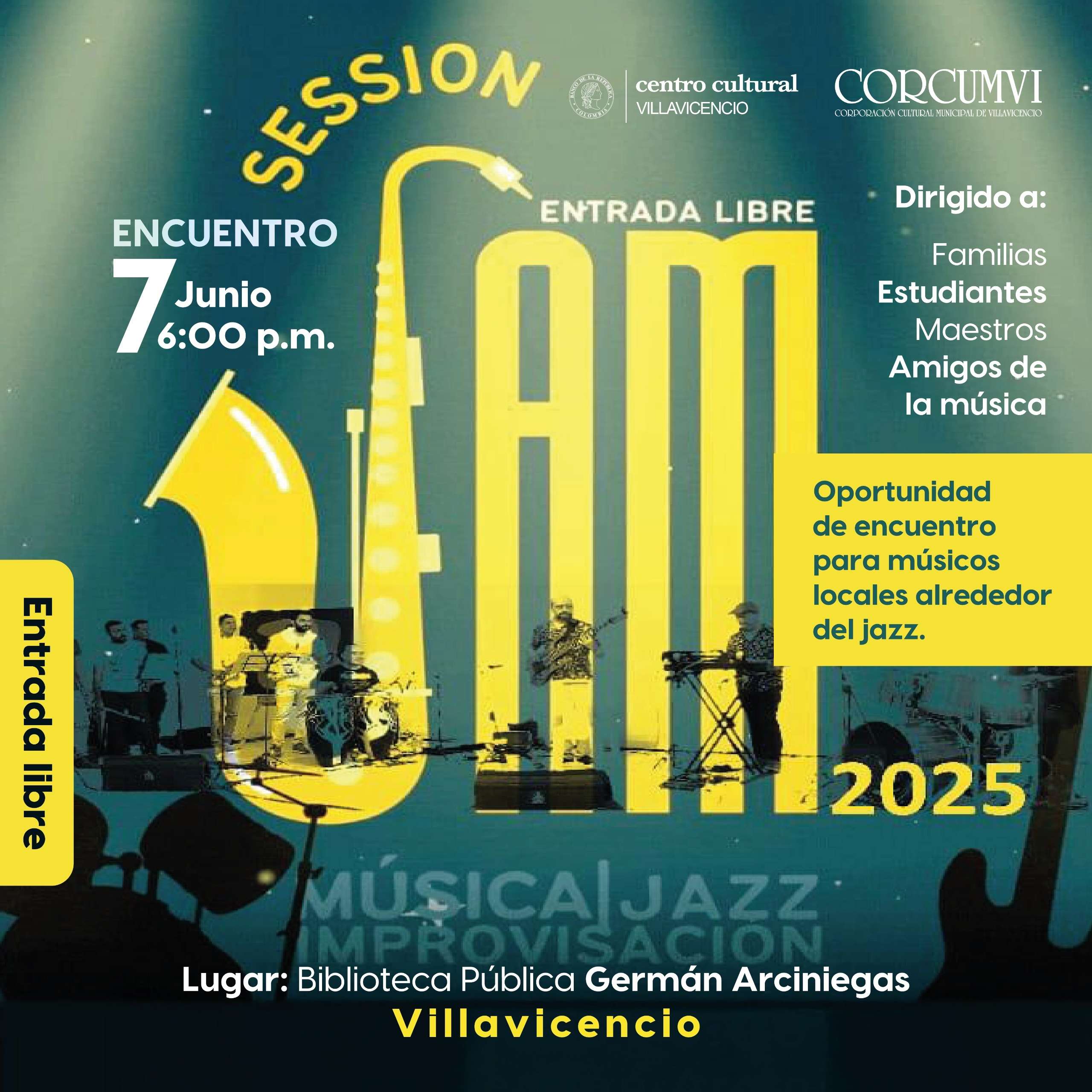 Concierto Jam de Improvisación de Jazz