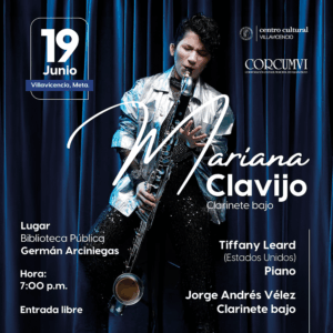 Concierto Mariana Clavijo Clarinete bajo y piano