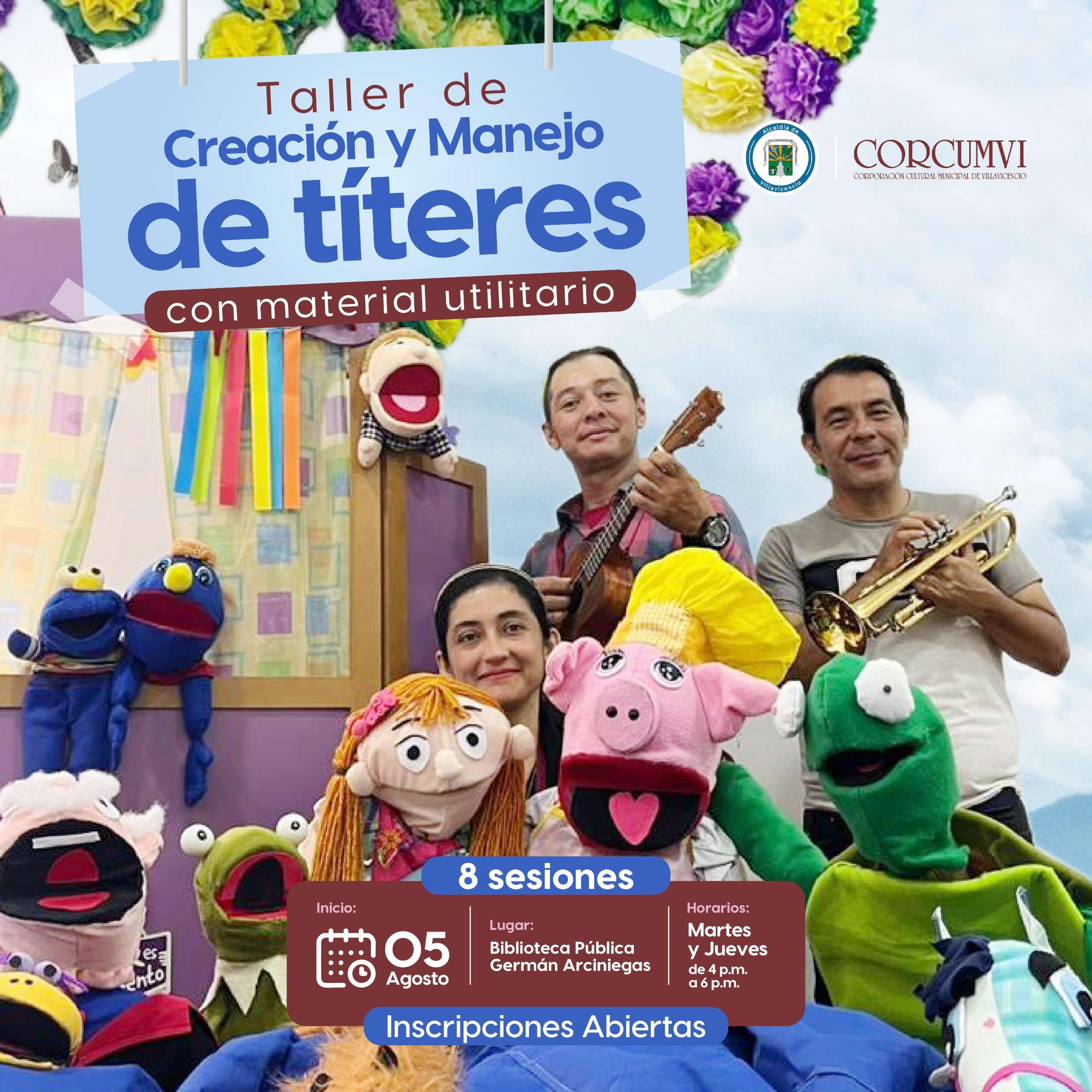 Taller de creación y manejo de títeres
