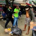 Policía metropolitana participa activamente en la recuperación del centro de Villavicencio