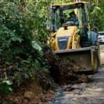 Fue recuperada la vía a la vereda San Luis de Ocoa, tras deslizamientos que afectaron la movilidad