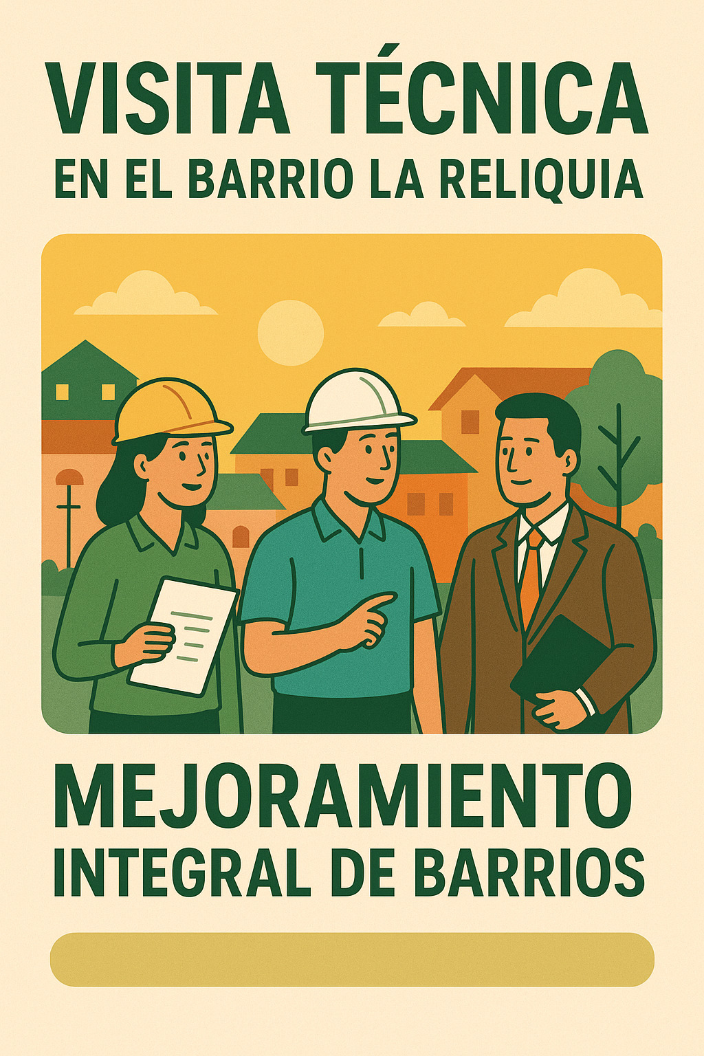 Visita técnica para el mejoramiento integral de barrios