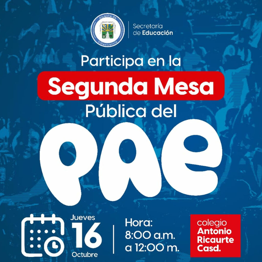 Segunda Mesa Pública Del PAE 2025