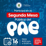 Segunda Mesa Pública Del PAE 2025