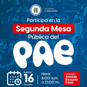Segunda Mesa Pública Del PAE 2025