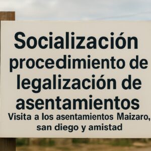 Socialización Proceso de legalización Barrio Mizaro