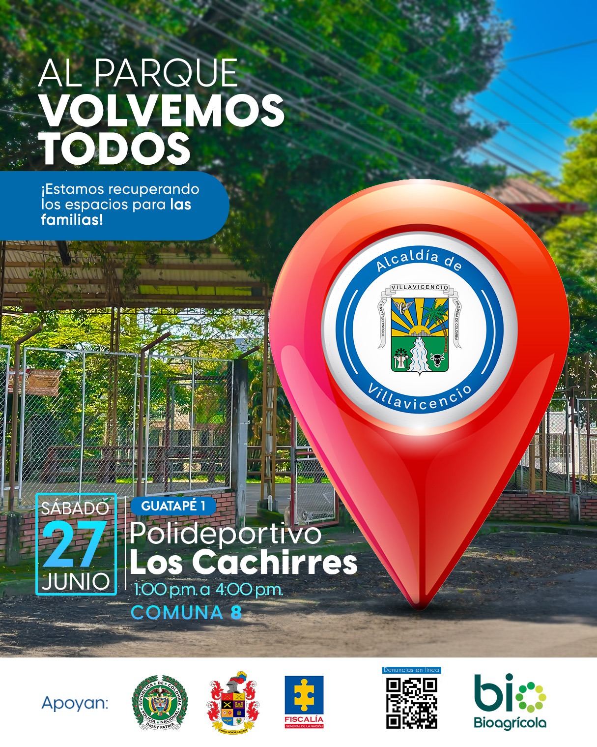 Al Parque Volvemos Todos Polideportivo los Cachirres Guatapé 1