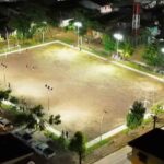 Después de 10 años, la cancha de arena del barrio portales del llano estrena iluminación Después de 10 años, la cancha de arena del barrio portales del llano estrena iluminación